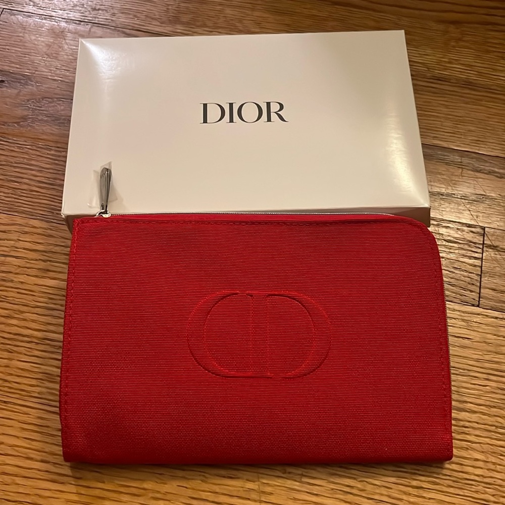 Dior makeup pouch